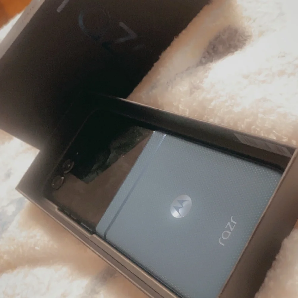 Motorola Black Smartphone with Black Box